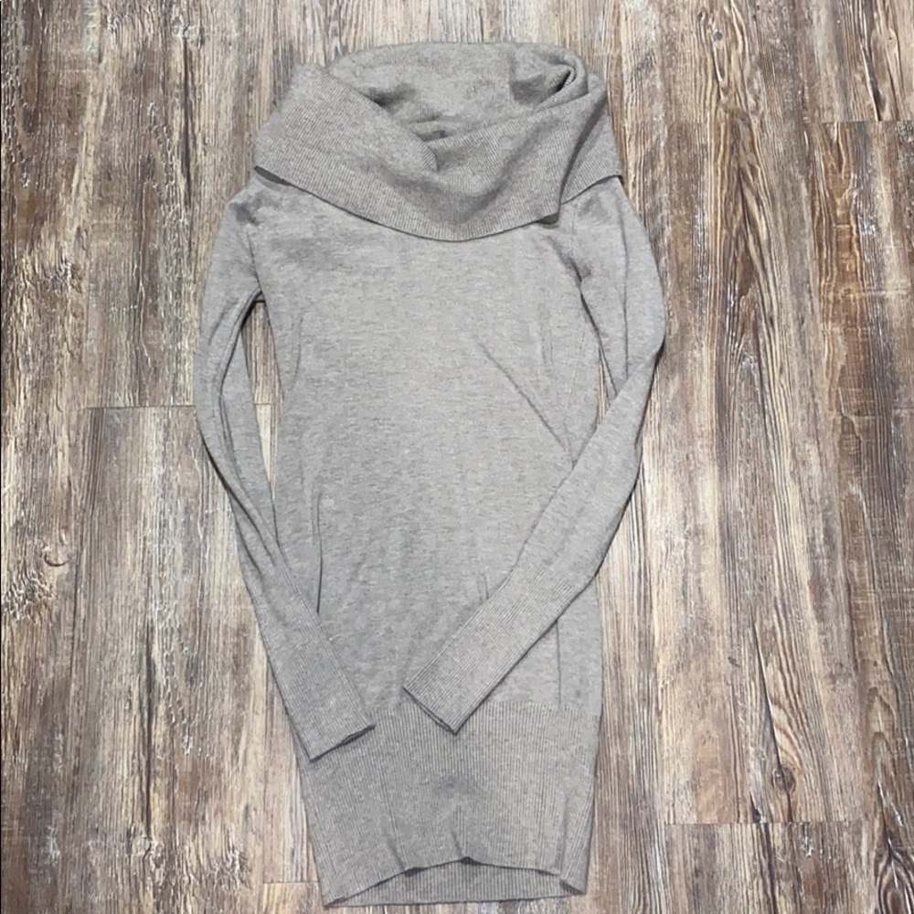 Debut Taupe Sweater Dress